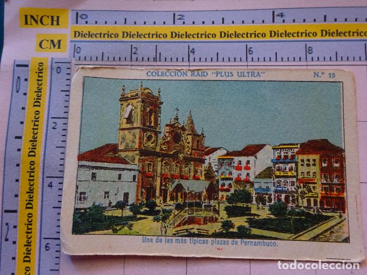 Coleccionismo cromos antiguos: ANTIGUO CROMO DROGUER&Iacute;A VICENTE MART&Iacute;NEZ MELILLA. COLECCION RAID PLUS ULTRA AVI&Oacute;N. 15