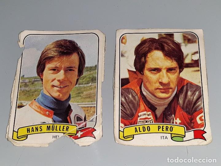 Collezionismo Figurine antiche: ANTIGUOS CROMOS DEL ALBUM MOTO SPORT DE PANINI A&Ntilde;OS 70 - ALDO PERO Y HANS MULLER