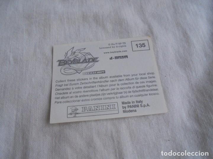 Coleccionismo cromos antiguos: BEYBLADE  CROMO N&ordm; 135 PANINI - Foto 2