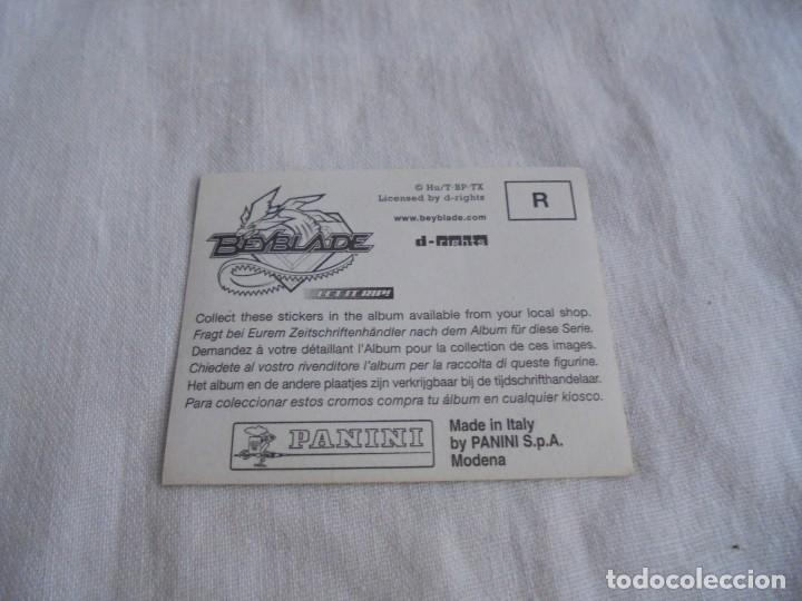 Coleccionismo cromos antiguos: BEYBLADE CROMO N&ordm; R. PANINI - Foto 2