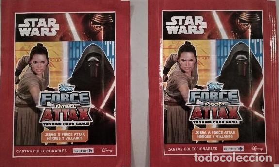 Coleccionismo cromos antiguos: sobre sin abrir star wars topps force attax - Foto 1