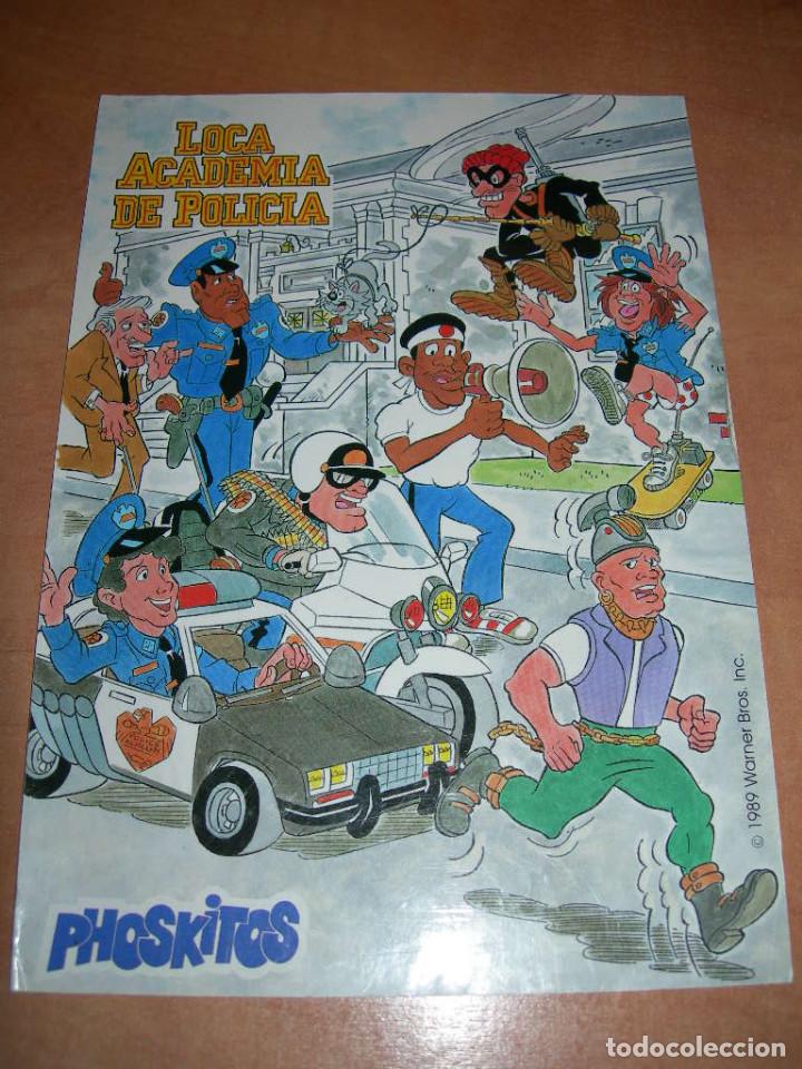 Coleccionismo Cromos antiguos: DIF&Iacute;CIL CROMO / SUPER ADHESIVO N&ordm; 9 DE LA COLECCI&Oacute;N LOCA ACADEMIA DE POLIC&Iacute;A DE PHOSKITOS A&Ntilde;O 1989