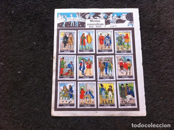 Collezionismo Figurine antiche: HOJA CON CROMOS DEL &Aacute;LBUM DE NESTL&Eacute; (A&Ntilde;OS 30) MODAS MASCULINAS - MODAS FEMENINAS. 24 CROMOS