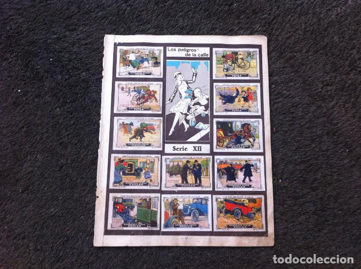 Collezionismo Figurine antiche: HOJA CON CROMOS DEL &Aacute;LBUM DE NESTL&Eacute; (A&Ntilde;OS 30) PELIGROS DE LA CALLE - TEMPLOS. 24 CROMOS