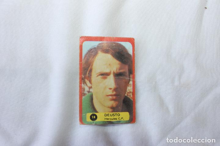 Collectable Antique Stickers: CROMO JUGADOR DEUSTO DEL HERCULES C.F. ALICANTE, A&Ntilde;O 1975