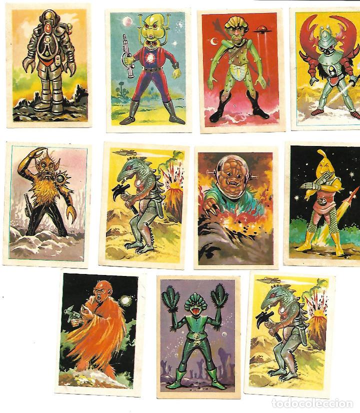 Coleccionismo cromos antiguos: GUERREROS DEL ESPACIO - ONCE CROMOS DIFERENTES - Foto 1