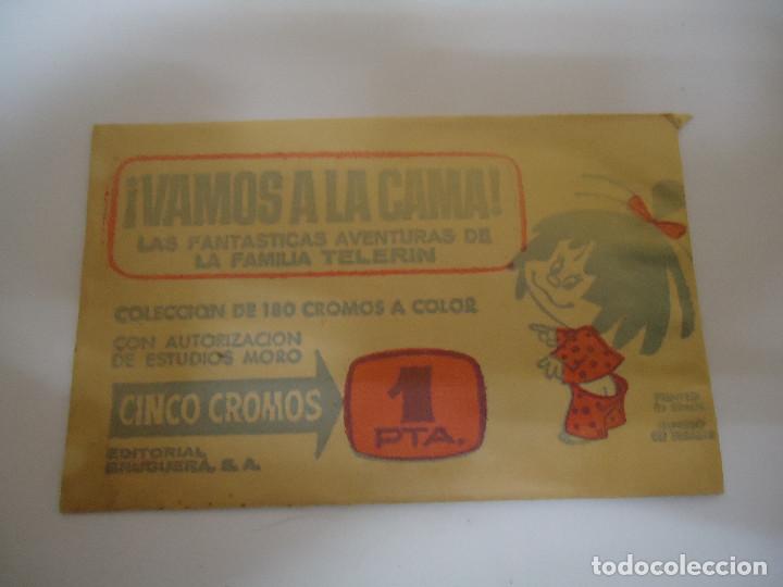 Coleccionismo cromos antiguos: SOBRE DE CROMOS SIN ABRIR VAMOS A LA CAMA - Foto 1