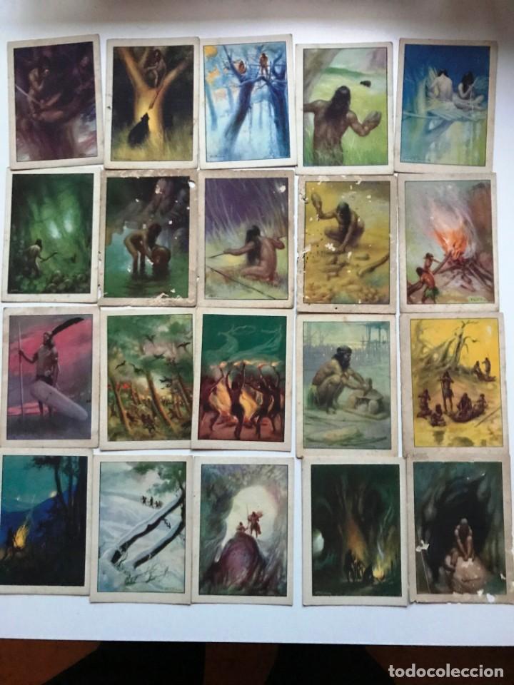 Coleccionismo cromos antiguos: HISTORIA DEL PROGRESO HUMANO 20 CROMOS CHOCOLATES AMATLLER - Foto 1