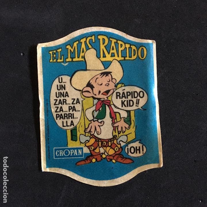 Coleccionismo Cromos antiguos: CROMO ADHESIVO PEGATINA cropan el mas rapido zarzaparrila