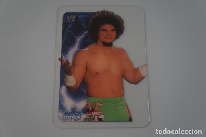 Coleccionismo Cromos antiguos: LAMINCARD DE WWE PRESSING CATCH N&ordm; 5 DEL &Aacute;LBUM WWE COLLECTION A&Ntilde;O 2008 DE MUNDICROMO