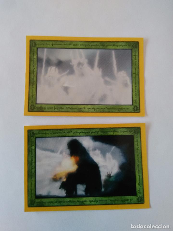 Coleccionismo cromos antiguos: LOTE 2 CROMOS SE&Ntilde;OR ANILLOS THE LORDS OF THE RINGS THE RETURN OF THE KING A&Ntilde;O 2003 MERLIN N&ordm; 28 Y 29