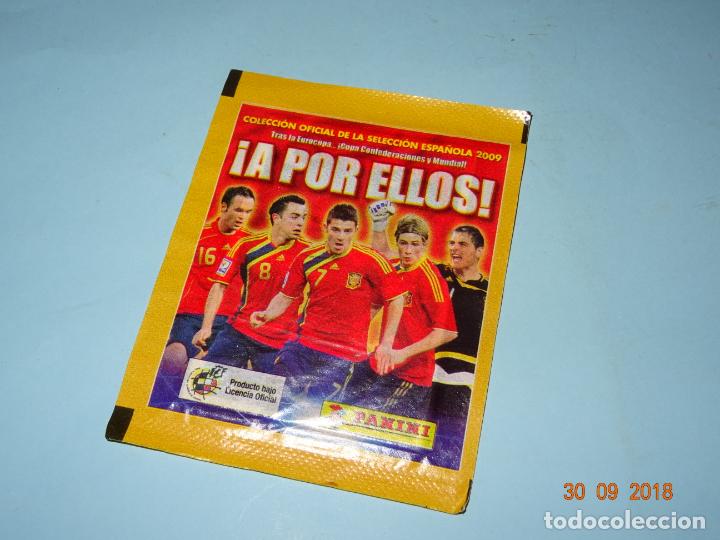 Coleccionismo cromos antiguos: Antiguo Sobre de Cromos sin Abrir * A POR ELLOS * de PANINI - A&ntilde;o 2009