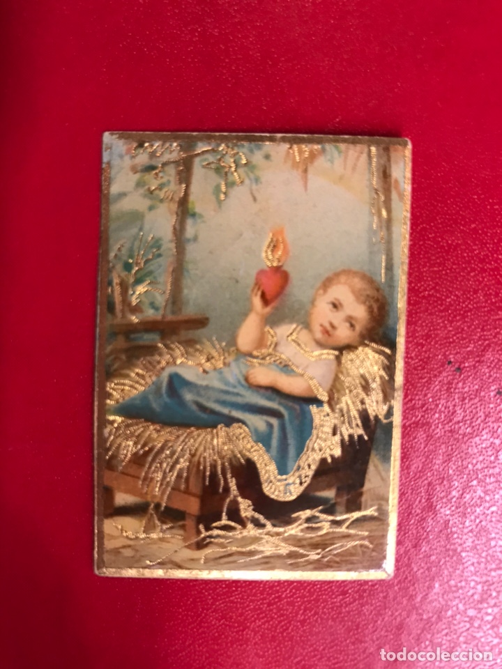 Coleccionismo cromos antiguos: CROMO. Ni&ntilde;o Jes&uacute;s en el pesebre.(h.1940?)
