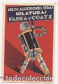 Coleccionismo Cromos antiguos: Publicidad de hilos, algodones, sedas, hilaturas. Fabra y Coats