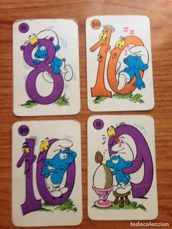 Coleccionismo cromos antiguos: Lote de cartas Pitufos - Foto 1