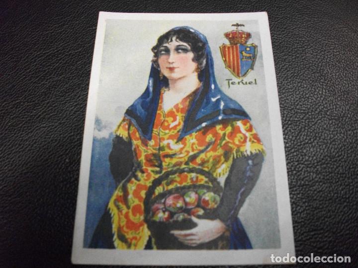Collectionnisme Cartes &agrave; collectionner anciennes: CROMO DE TERUEL MUJER TRAJE CHCOLATE AMATLLER
