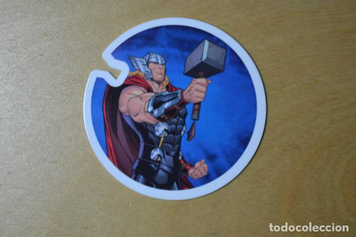 Coleccionismo cromos antiguos: TAZO FLIZZ CARREFOUR MARVEL N&ordm; 02 THOR - Foto 1
