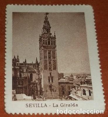 Coleccionismo Cromos antiguos: CROMO CUP&Oacute;N DE LOTER&Iacute;A DE LA SOCIEDAD DE CIEGOS EL PORVENIR, VISTAS DE ESPA&Ntilde;A, SEVILLA, 1936