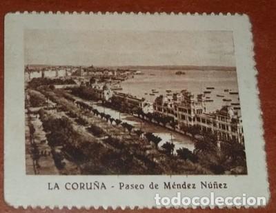 Coleccionismo Cromos antiguos: CROMO CUP&Oacute;N DE LOTER&Iacute;A DE LA SOCIEDAD DE CIEGOS EL PORVENIR, VISTAS DE ESPA&Ntilde;A, LA CORU&Ntilde;A, 1936