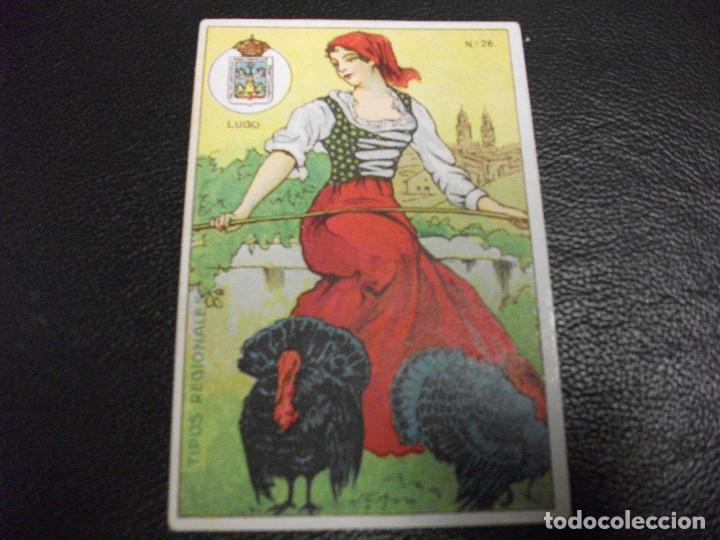 Coleccionismo Cromos antiguos: CROMO CON EL TRAJE DE LUGO PAVOS - VERSION GRANDE CHOCOLATES ARUMI VICH