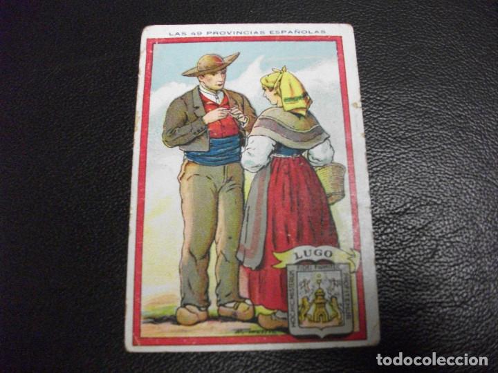 Coleccionismo Cromos antiguos: CROMO TIPOS DE LUGO - LAS PROVINCIAS ESPA&Ntilde;OLAS