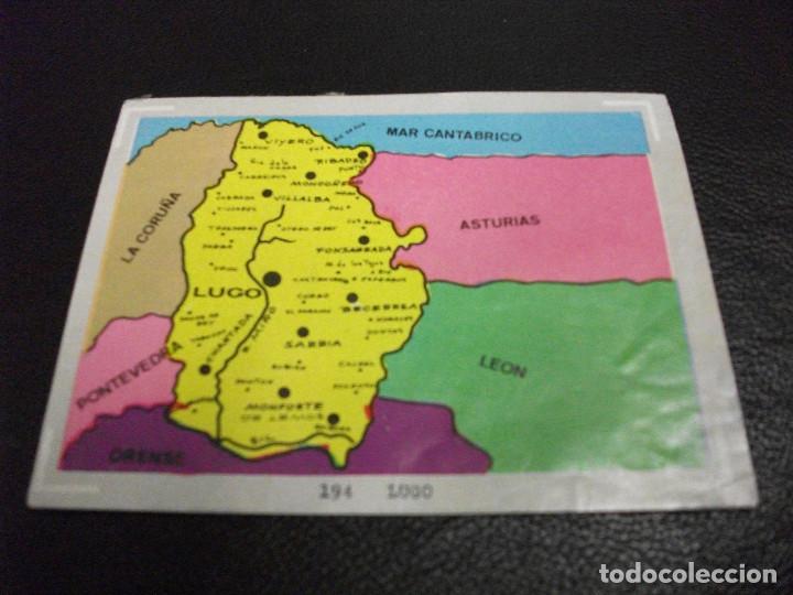 Coleccionismo Cromos antiguos: CROMO DE LUGO MAPA