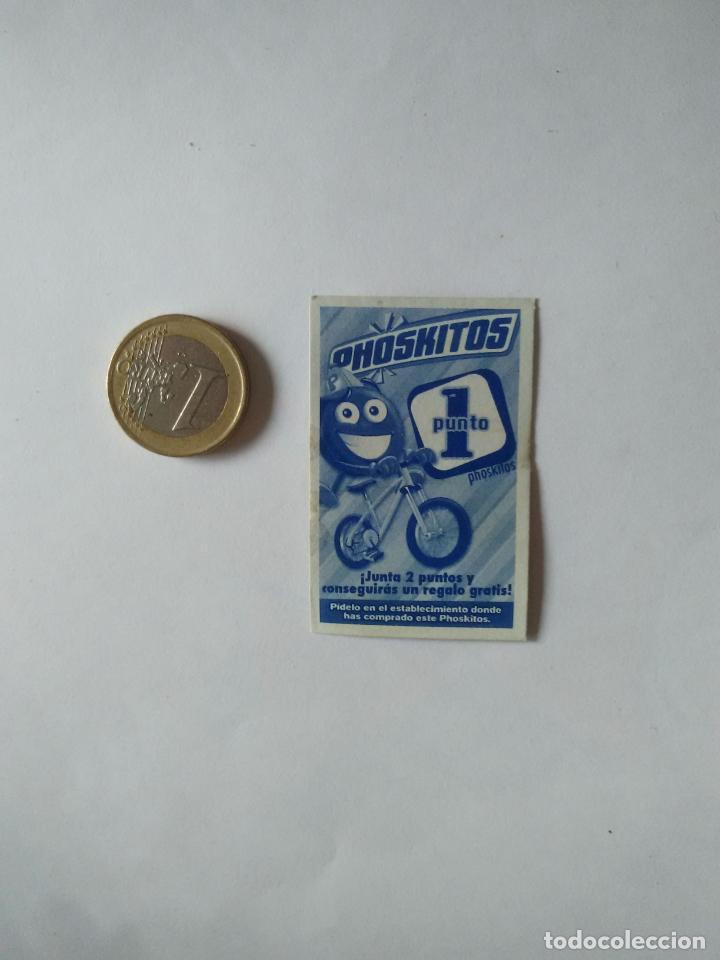 Coleccionismo Cromos antiguos: 1 PUNTO PROMOCIONAL PUBLICIDAD PHOSKITOS DE CART&Oacute;N