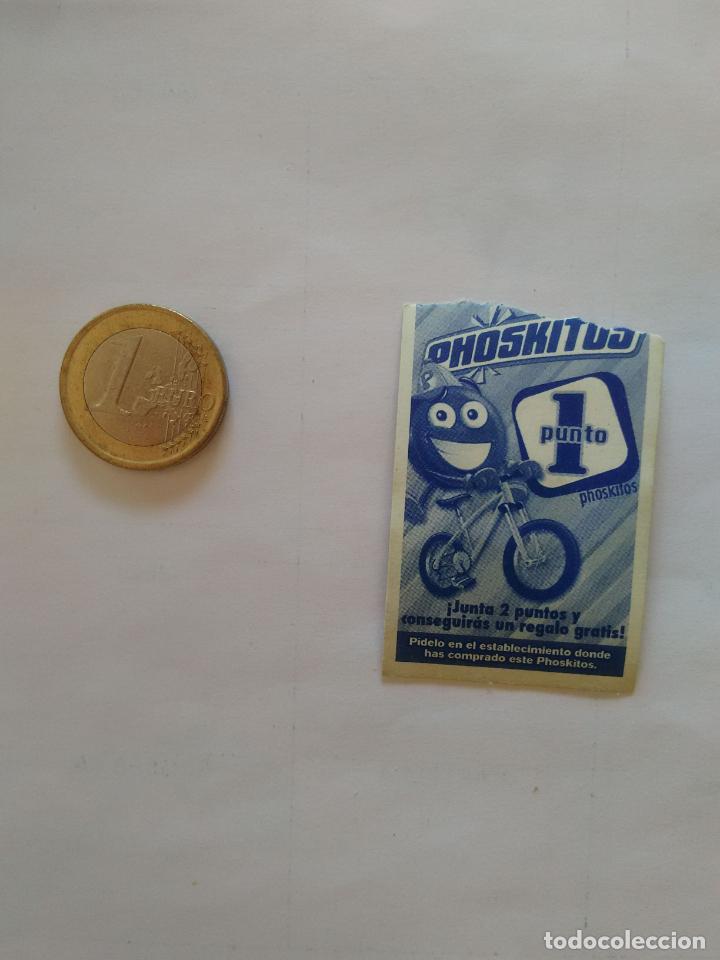 Coleccionismo cromos antiguos: 1 PUNTO PROMOCIONAL PUBLICIDAD PHOSKITOS DE CART&Oacute;N