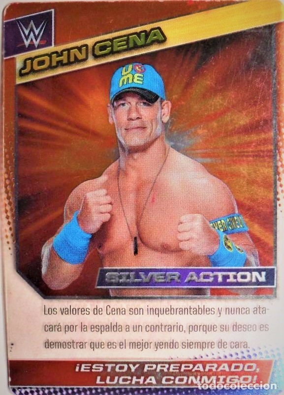 Coleccionismo cromos antiguos: ACTION CARDS JOHN CENA 012 - Foto 1