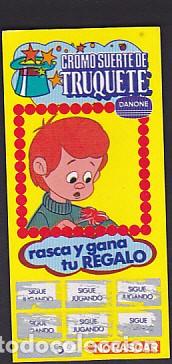 Coleccionismo cromos antiguos: cromo suerte de truquete danone - Foto 1