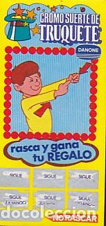 Coleccionismo cromos antiguos: cromo suerte de truquete danone - Foto 1