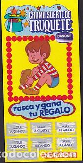 Coleccionismo cromos antiguos: cromo suerte de truquete danone - Foto 1