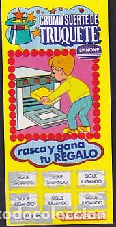 Coleccionismo cromos antiguos: cromo suerte de truquete danone - Foto 1