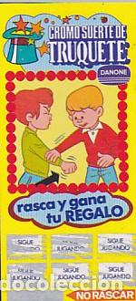Coleccionismo cromos antiguos: cromo suerte de truquete danone - Foto 1