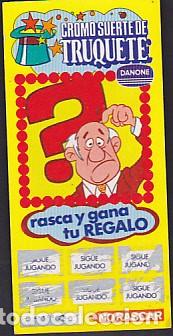 Coleccionismo cromos antiguos: cromo suerte de truquete danone - Foto 1