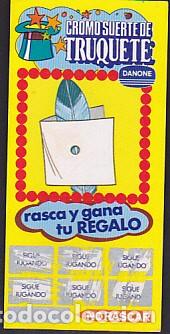 Coleccionismo cromos antiguos: cromo suerte de truquete danone - Foto 1