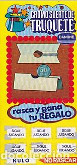 Coleccionismo cromos antiguos: cromo suerte de truquete danone - Foto 1