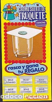 Coleccionismo cromos antiguos: cromo suerte de truquete danone - Foto 1