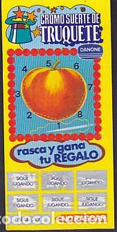 Coleccionismo cromos antiguos: cromo suerte de truquete danone - Foto 1