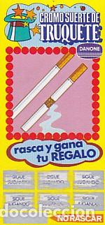 Coleccionismo cromos antiguos: cromo suerte de truquete danone - Foto 1