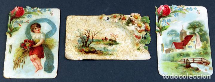 Collectable Antique Stickers: 3 cromos ultramarinos La Esmeralda La Pradera Las Palmas Canarias PP S XX