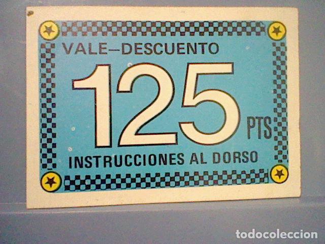 Coleccionismo Cromos antiguos: CROMO VALE DESCUENTO 125 PTS LOS JAGUARES 1981