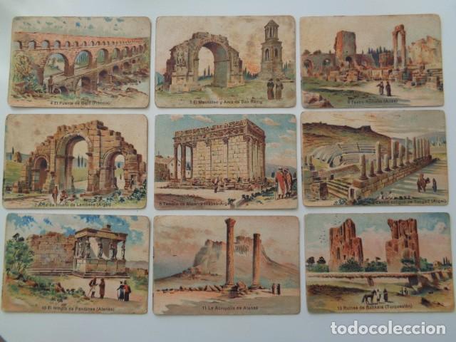 Coleccionismo cromos antiguos: MONUMENTOS ANTIGUOS. LOTE DE 27 CROMOS ANTIGUOS. DISTINTOS ESTADOS DE CONSERVACI&Oacute;N