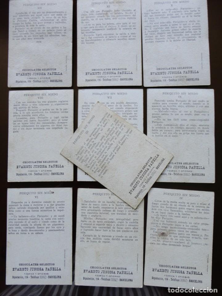 Coleccionismo cromos antiguos: PERIQUITO SIN MIEDO - CHOCOLATES JUNCOSA - Foto 2