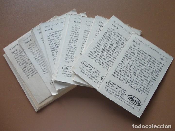 Coleccionismo cromos antiguos: HISTORIA DEL PROGRESO HUMANO - CHOCOLATES AMATLLER - Foto 2