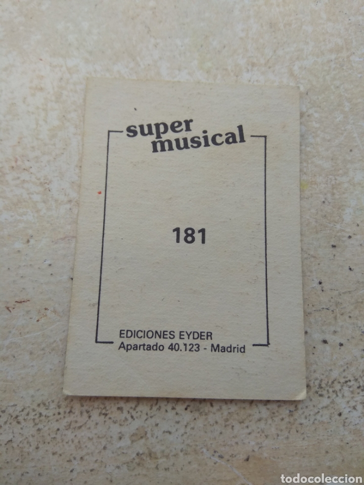 Coleccionismo cromos antiguos: Cromo Super Musical N&deg;181 - Foto 2