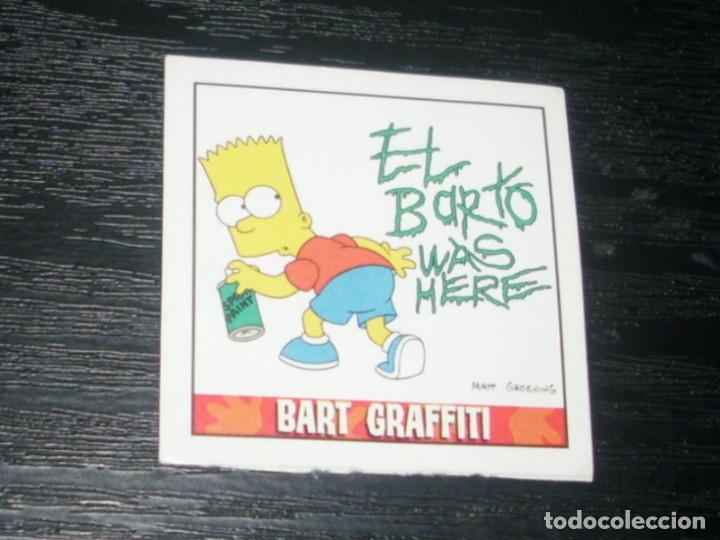 Coleccionismo cromos antiguos: -MATUTANO LOS SIMPSONS 2000 : NUMERO 27 BART GRAFFITI - Foto 1