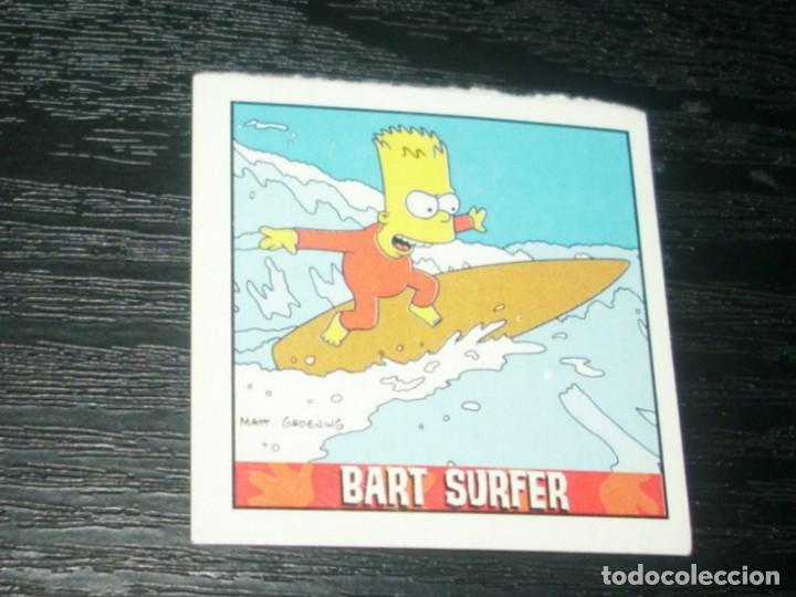 Coleccionismo cromos antiguos: -MATUTANO LOS SIMPSONS 2000 : NUMERO 10 BART SURFER - Foto 1