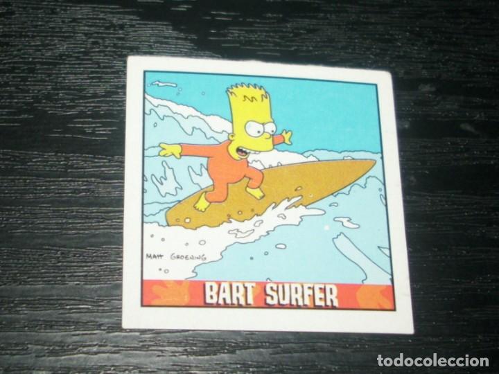Coleccionismo cromos antiguos: -MATUTANO LOS SIMPSONS 2000 : NUMERO 10 BART SURFER - Foto 1