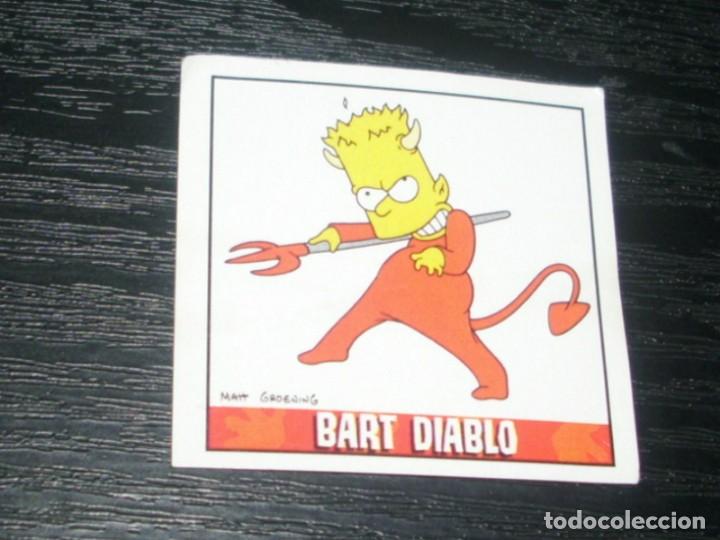 Coleccionismo cromos antiguos: -MATUTANO LOS SIMPSONS 2000 : NUMERO 2 BART DIABLO - Foto 1